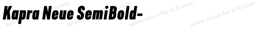 Kapra Neue SemiBold字体转换
